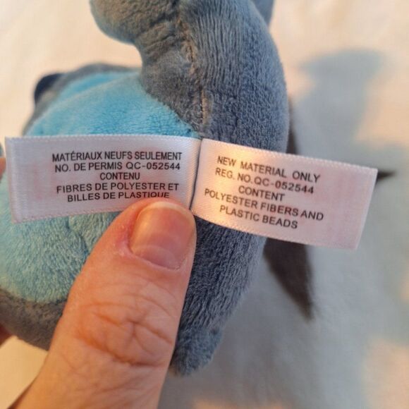 6" Plush - STITCH from Disney - Ty Beanie Baby - Lilo & Stitch Alien - 2023 - Picture 7 of 8